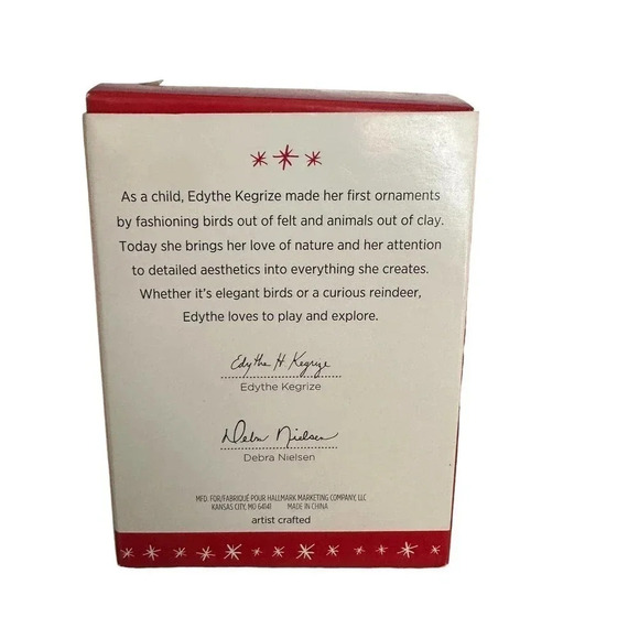 NWT Hallmark Keepsake Mom To Be Christmas Ornament Baby Bottle Teddy Bear Bag - Picture 3 of 5